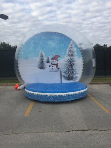 Human Snow Globe - Rent inflatable human snow globe in Houston