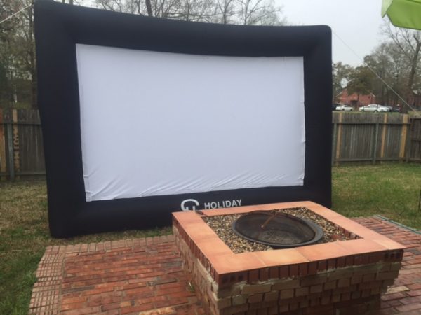 backyard movie screen