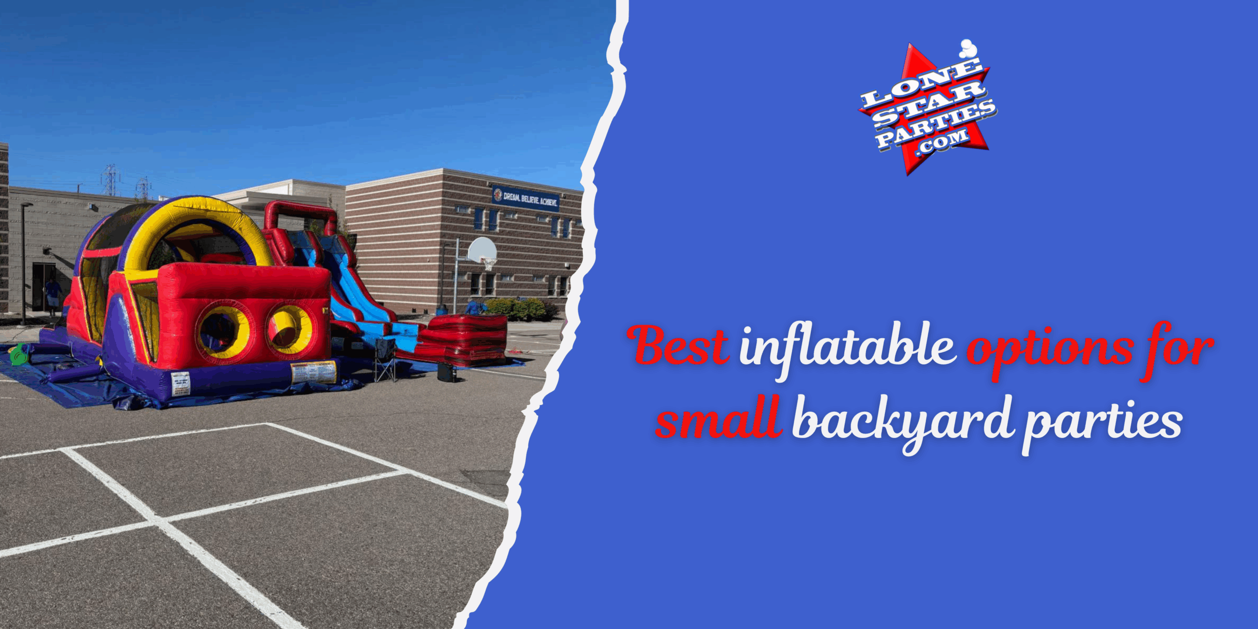 Party Inflatables Delivery Best inflatable options for small backyard parties