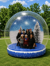 human snow globe