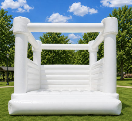 White Modern Bounce House