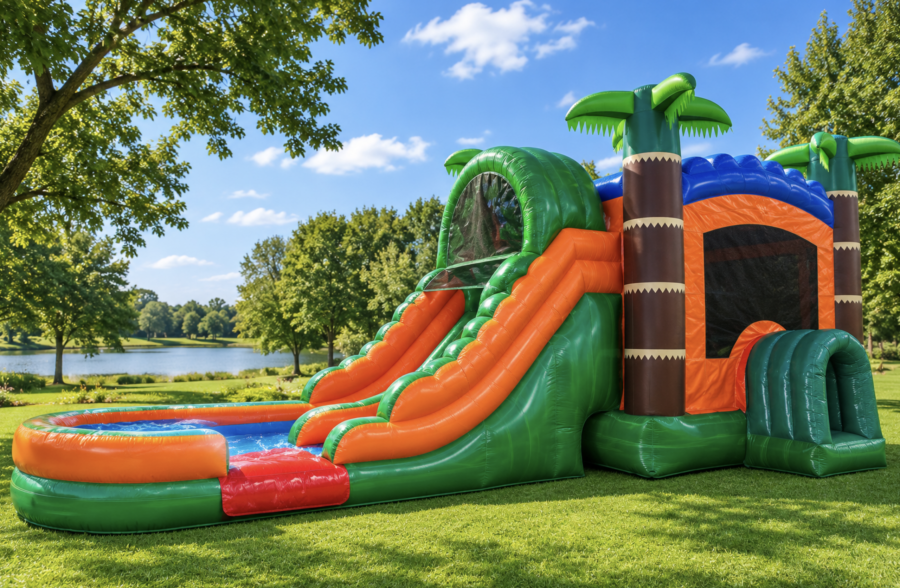 tropical bounce house